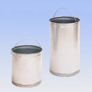 Bidoni estraibili zincati per pattumiere