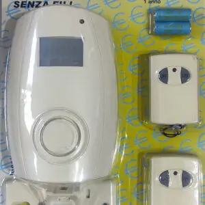 ALLARME AD INFRAROSSO SENZA FILI CON TELECOMANDI