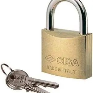 Confezione 12 LUCCHETTI OTTONE CISA 22010 mm. 40. Indispensabili!